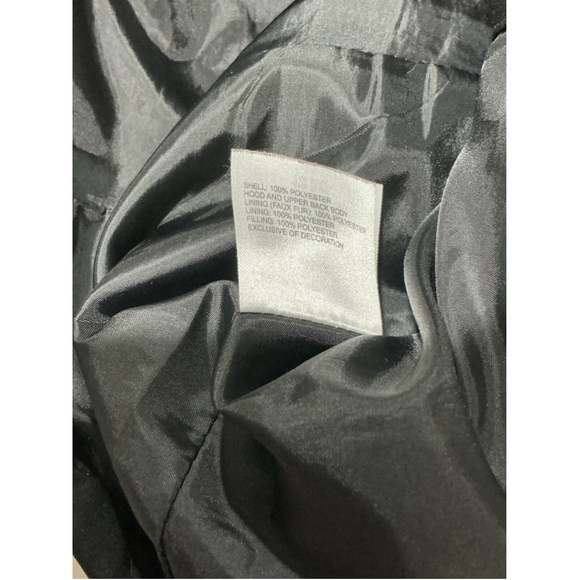 Womans Laundry By Design Black Small Quilted Hooded Coat - Picture 6 of 9